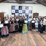 Execução educacional da Britoeducar em cerimônia de certificação profissional em Rio Branco.