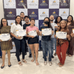 Cerimônia de entrega de certificados dos cursos profissionalizantes realizados pelo Instituto Vida Plena com execução educacional da Britoeducar